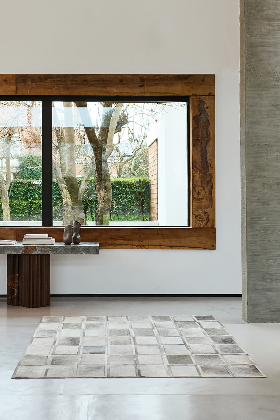 WINDOWS - Hair on Hide Custom Rug - Homelosophy, view 3