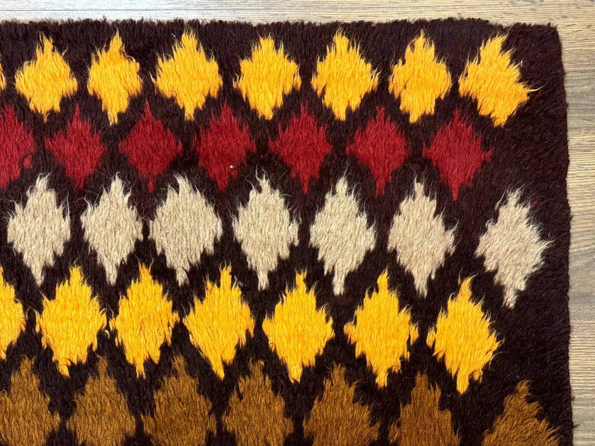 Shaggy Balouch Rug 3x4, Tribal Rug, Afghan Rug, Brown, Multicolor - Jewel Rugs, view 8