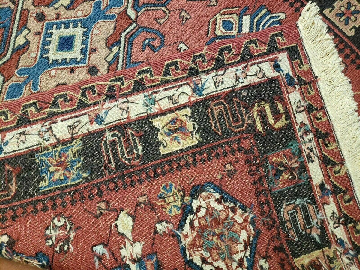 4' X 6' Vintage Russian Kilim Handmade Caucasian Soumak Flat Weave Wool Rug - Jewel Rugs, view 11