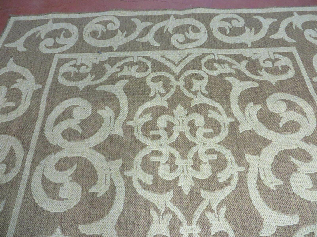 5' X 7' Machine Made Natural Fiber Jute Kilim Two Sided Rug Carpet Flat Weave Contemporary Design - Jewel Rugs, view 10