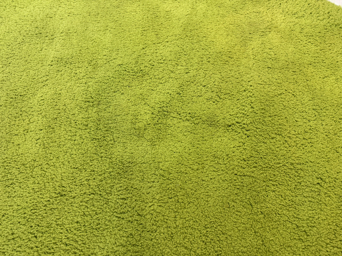 Large Round Rug 9x9, Vintage Retro Design, Lime Green - Jewel Rugs, view 5