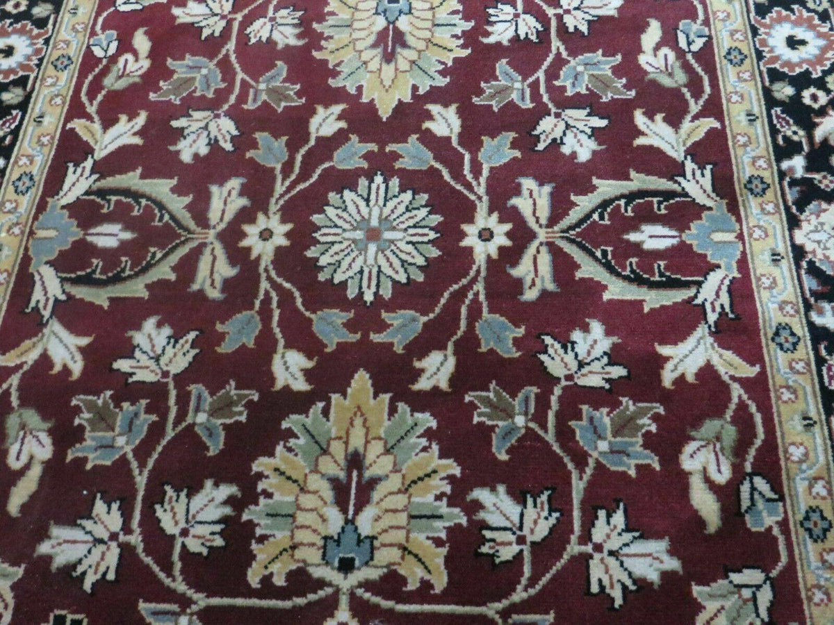 4' X 6' Handmade Finely Knotted Indian Agra Pattern Wool Rug Nice - Jewel Rugs, view 12