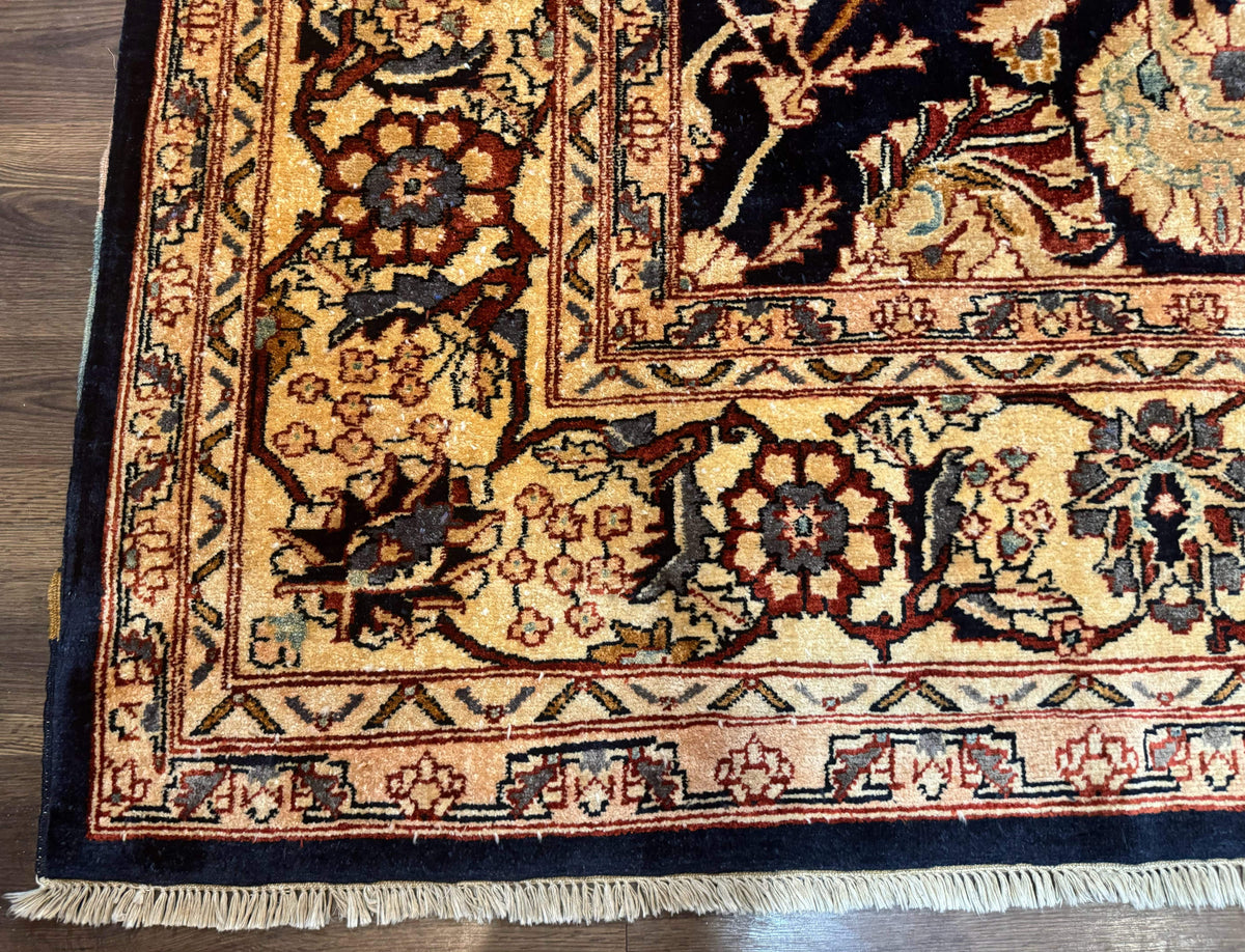 Pak Persian Bidjar Rug 10x13, Midnight Blue and Tan Pakistani Carpet - Jewel Rugs, view 7