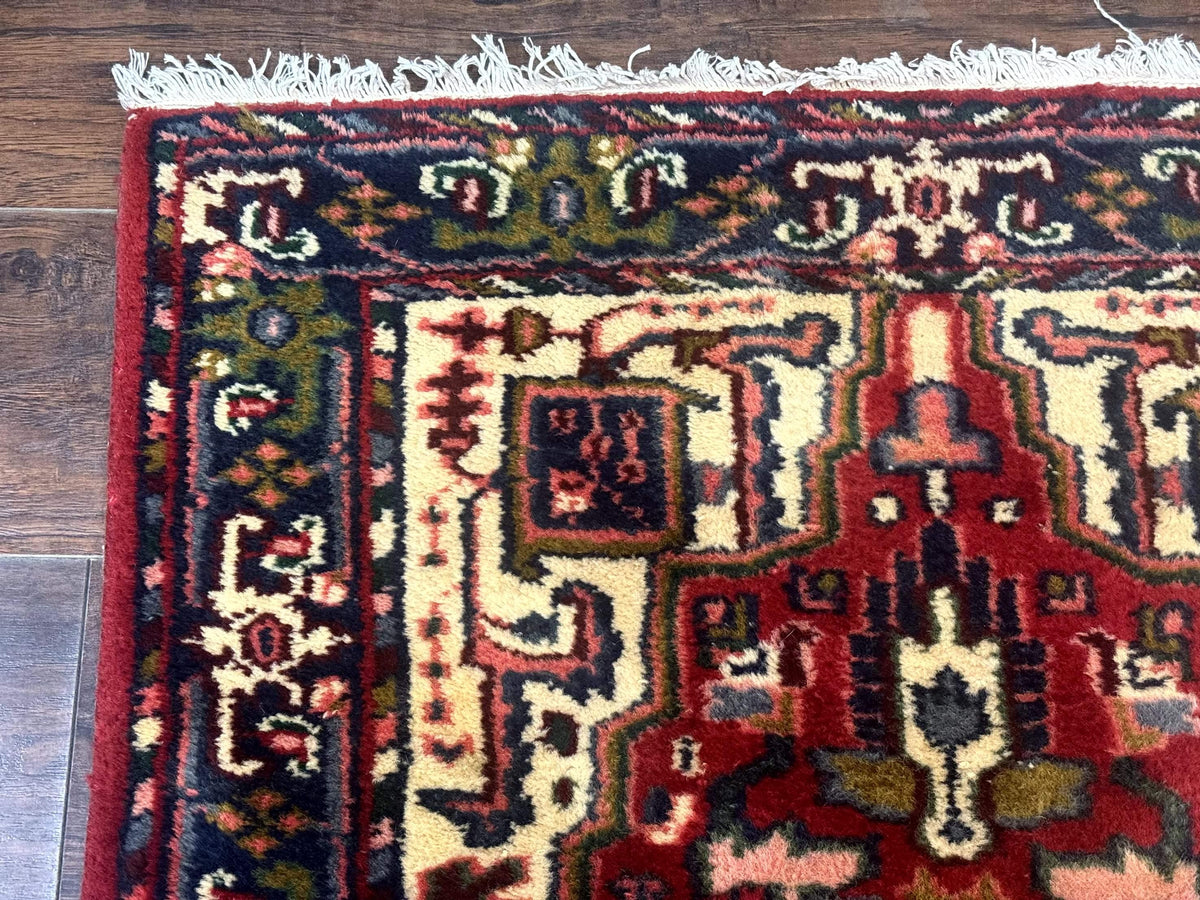 Indo Persian Heriz Runner Rug 3 x 17, Geometric Long Runner Carpet for Hallway, Medallions, Wool Runner Rug 3x17 - Jewel Rugs, view 6