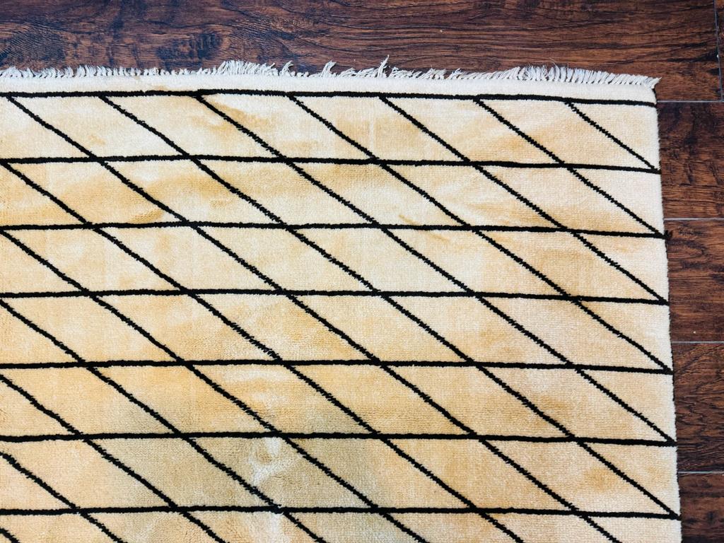 German Rug 7x10, Vintage Handmade Carpet, Contemporary - Jewel Rugs, view 8