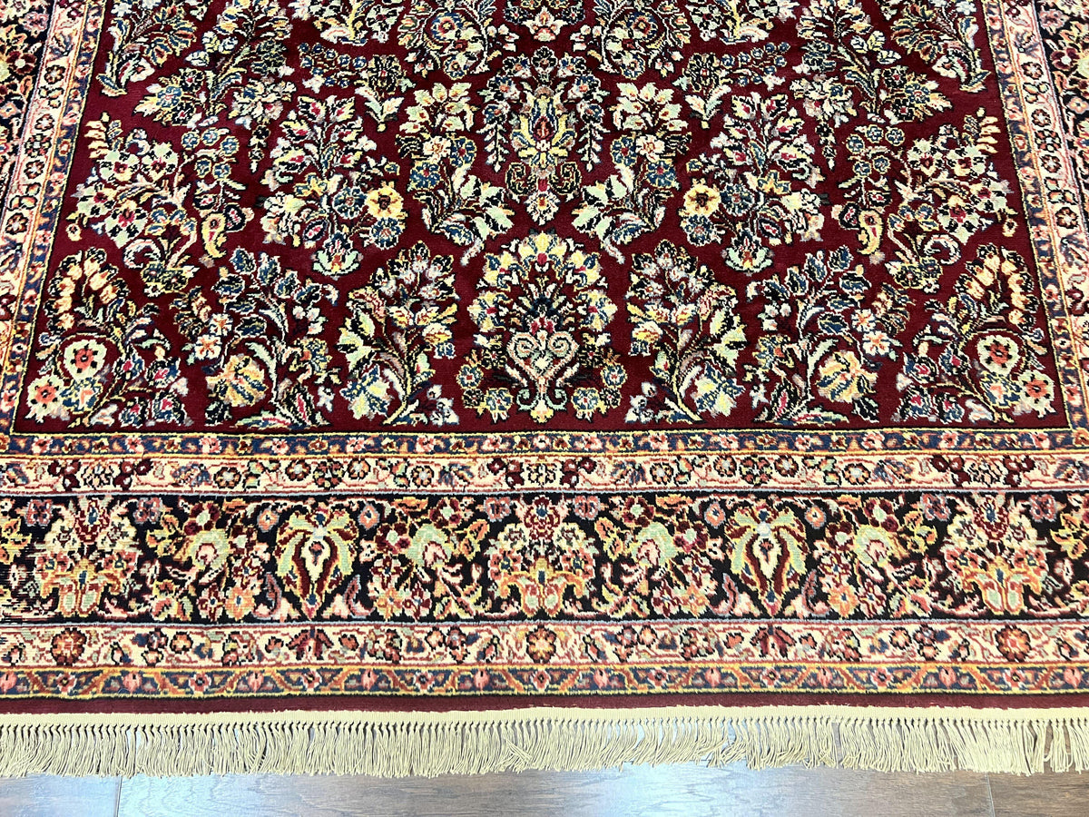 Karastan Rug 9x12 Red Sarouk #785, Wool Karastan Carpet, Discontinued Vintage, Original 700 Series, Karastan Area Rug - Jewel Rugs, view 6