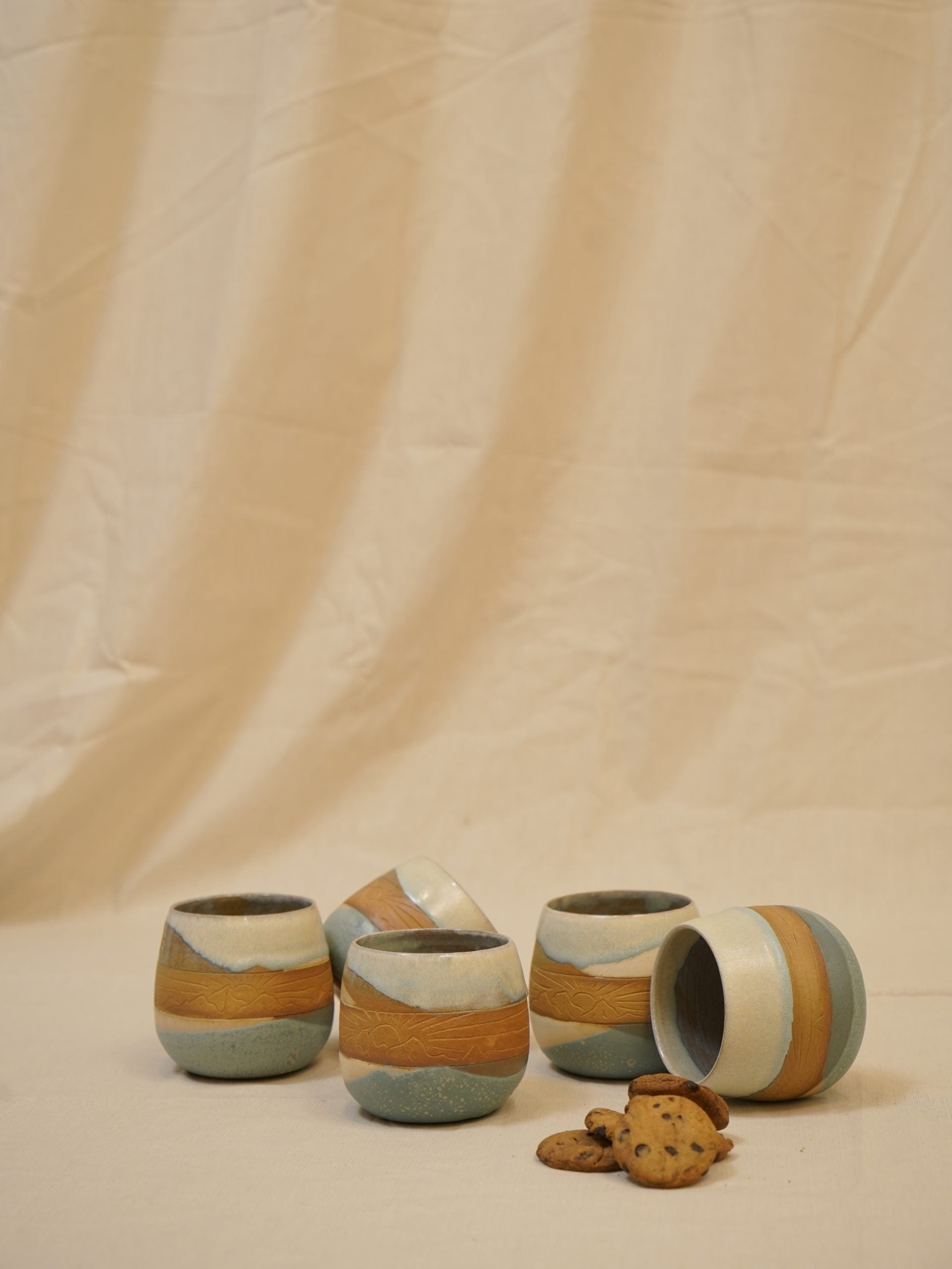 Chai at Sunrise - Set of 6 mugs image 4