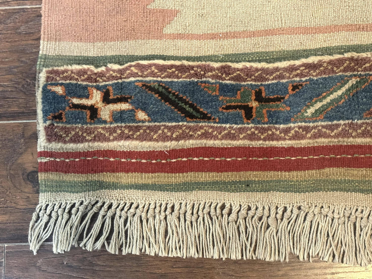 Turkish Kilim Rug 2.5 x 4.7, Flatweave Bohemian Blanket Rug, Wall Hanging Tapestry Rug - Jewel Rugs, view 9
