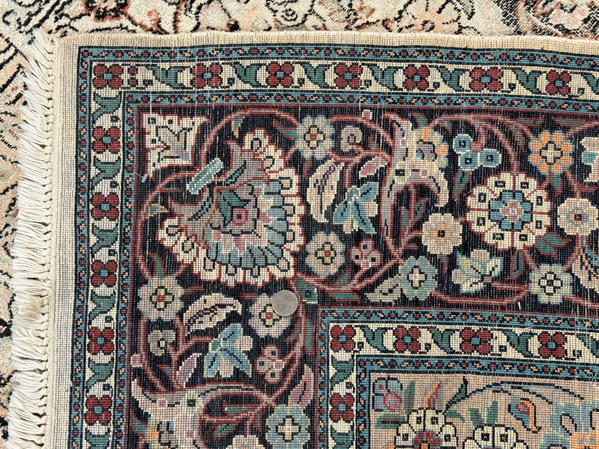 Silk Indian Kashmiri Rug 6x9 - Jewel Rugs, view 11