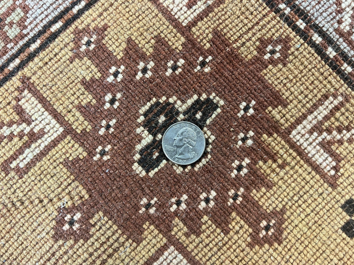 Turkish Rug 7x10, Wool Hand Knotted Vintage Carpet, Geometric Kazak Pattern - Jewel Rugs, view 10