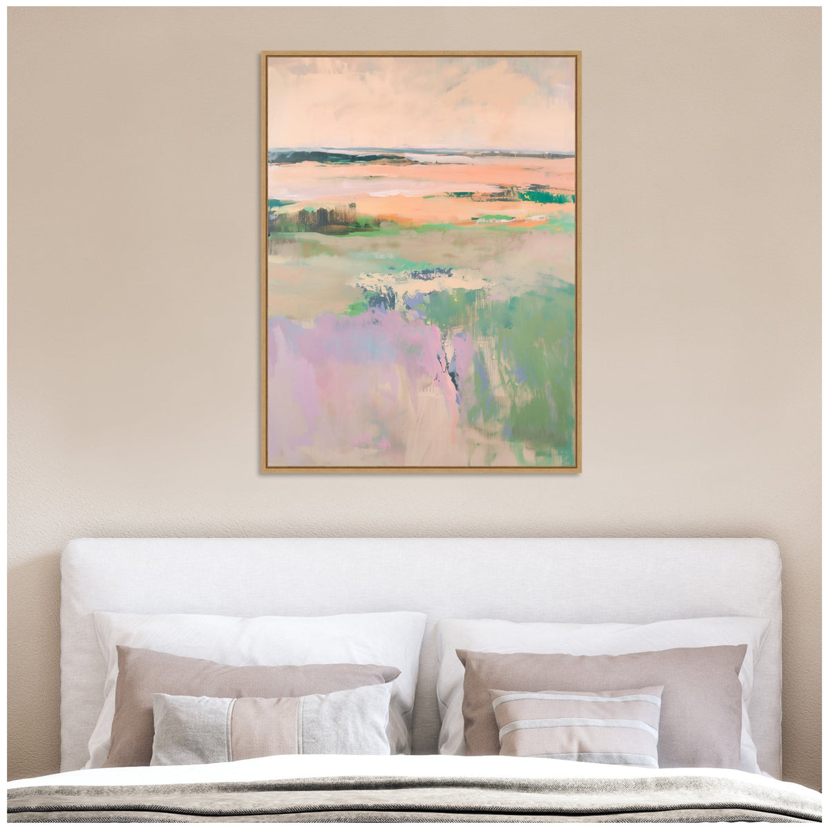 Sylvie Pastel Horizon II Framed Canvas by Amy Lighthall