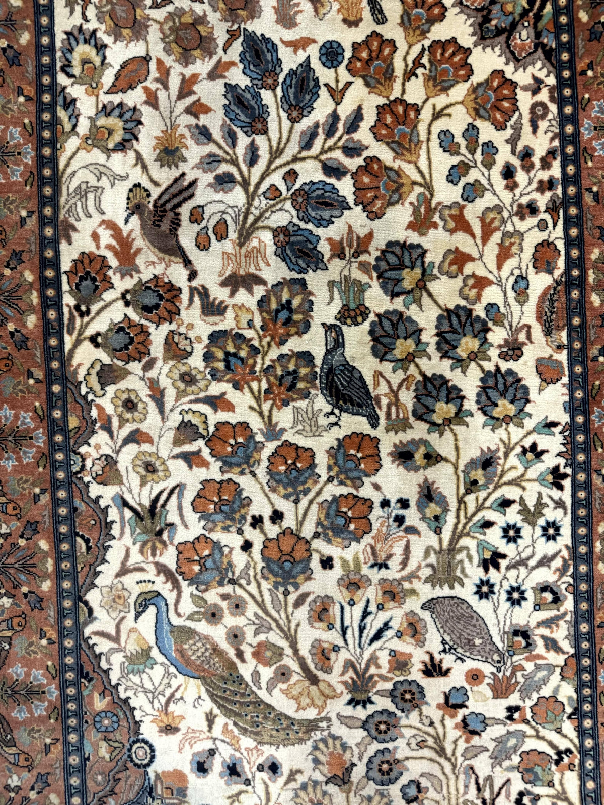 Small Pak Persian Rug 3x5, Peacock Birds Floral - Jewel Rugs, view 7