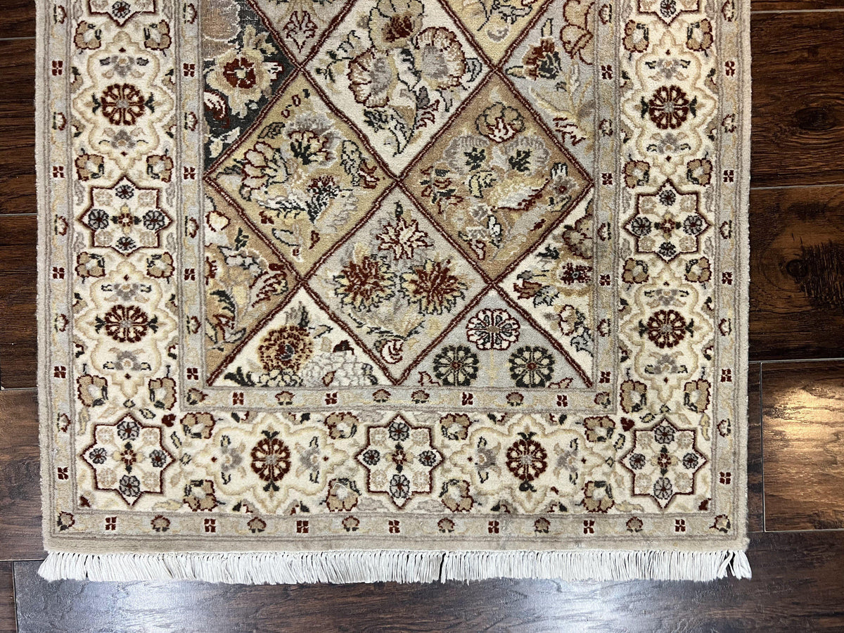 Pak Persiann Runner Rug 2.7 x 12, Handmade Wool Vintage Hallway Rug, Panel Design - Jewel Rugs, view 6