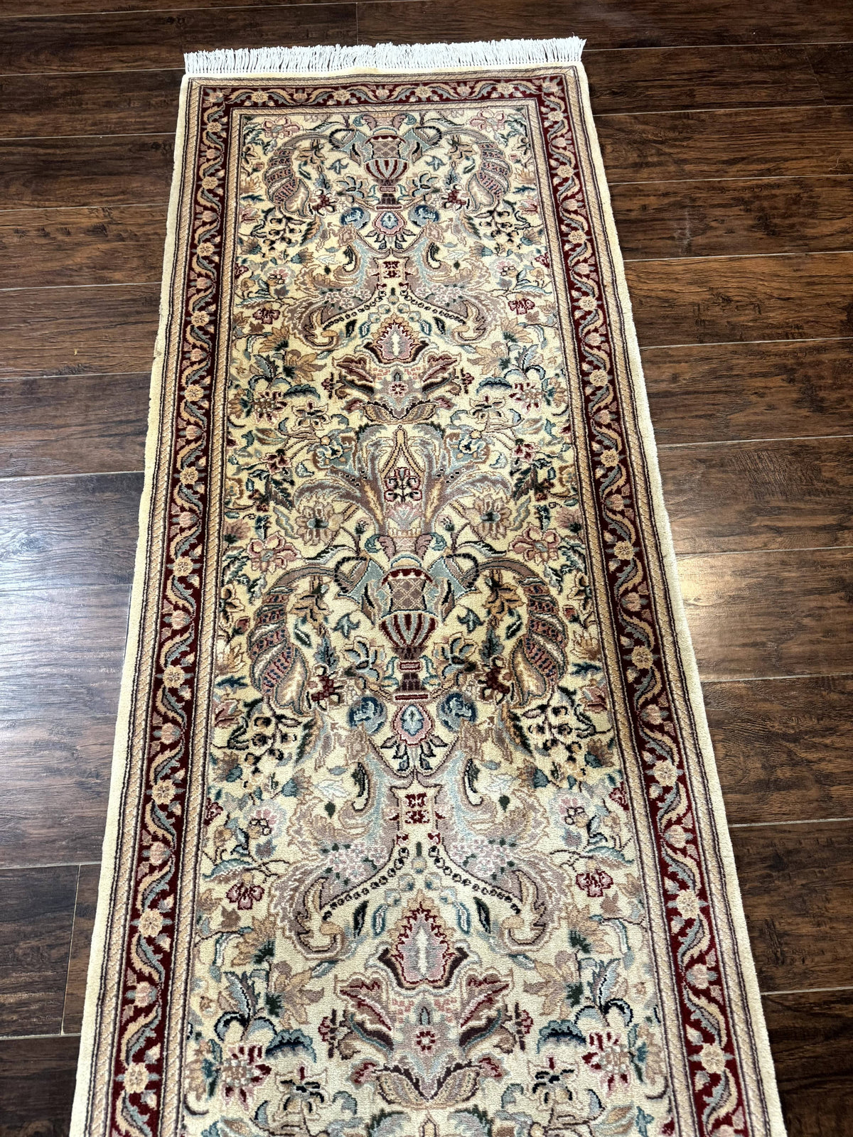 Pakistani Runner Rug 2.8 x 14, Pak Persian Hallway Rug, Cream Color - Jewel Rugs, view 6