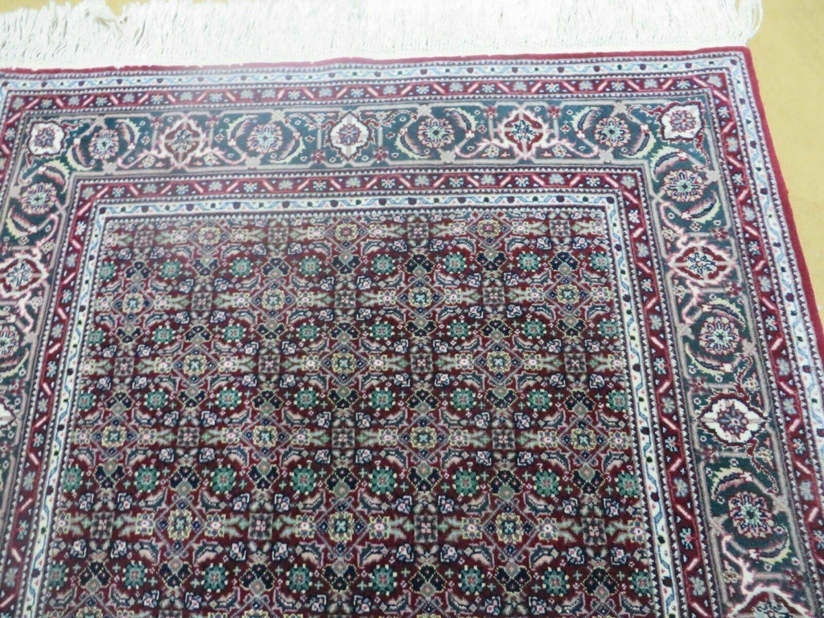 3' X 5' Vintage Fine Handmade Indian Amritsar Wool Silk Rug Nice - Jewel Rugs, view 7