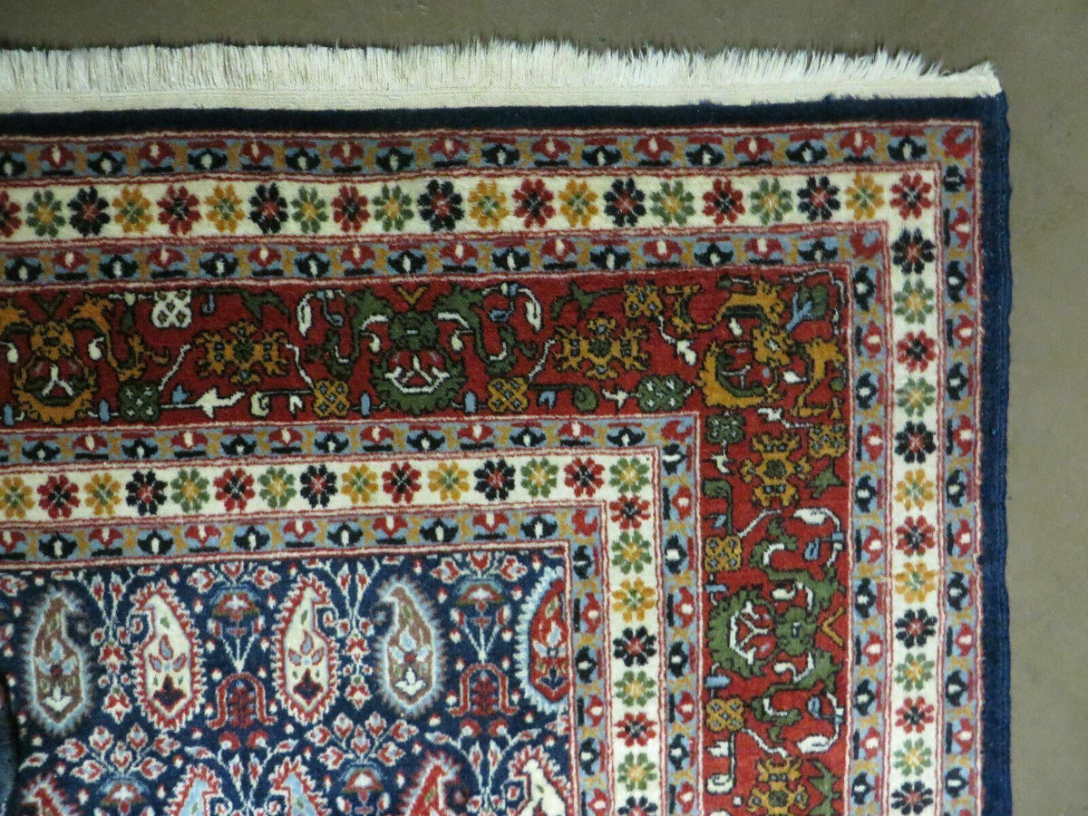 6' X 9' Vintage Fine Handmade India Paisley Rug Hand Knotted Carpet Organic Dye - Jewel Rugs, view 7