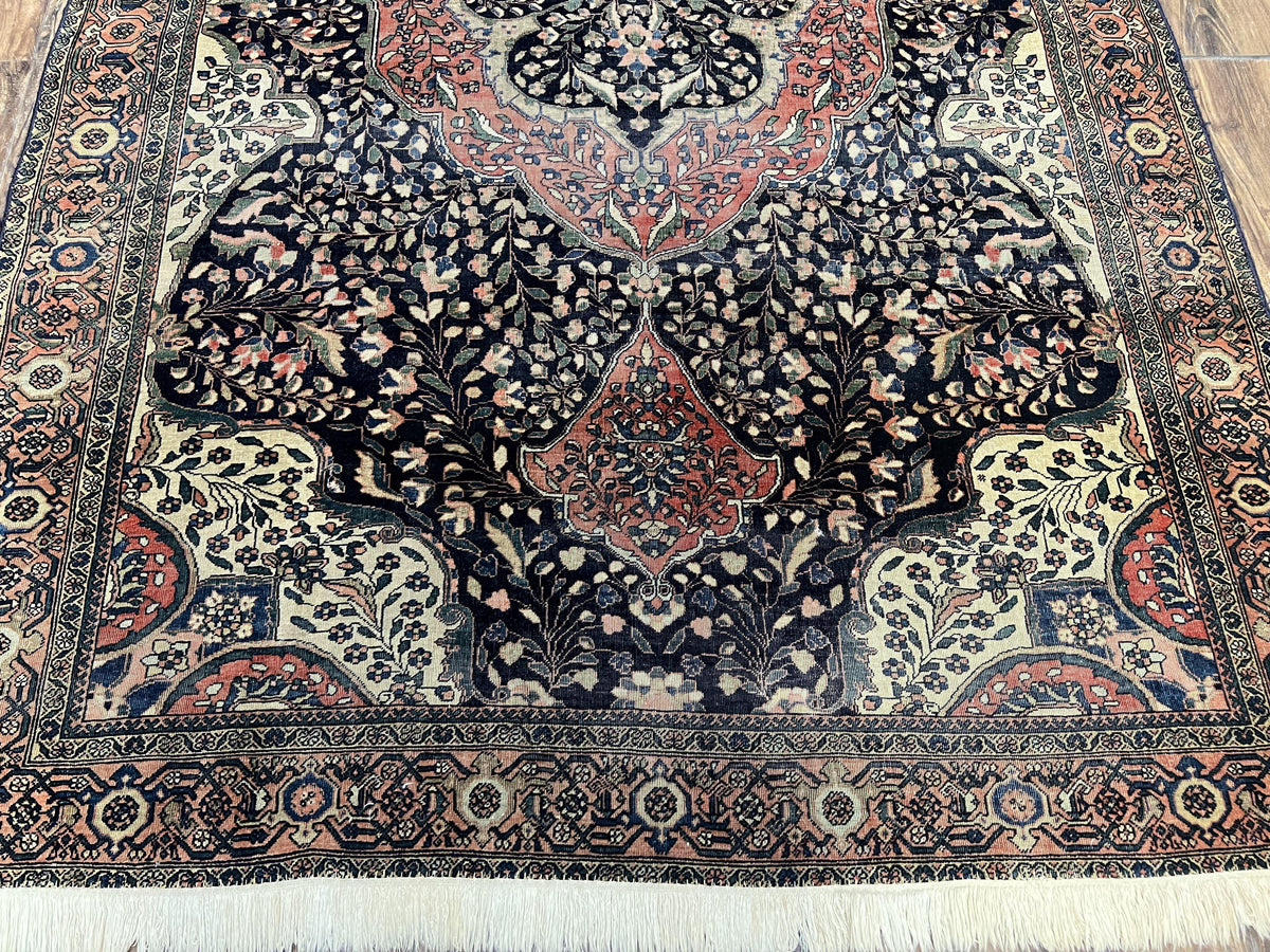 Antique Persian Sarouk Farahan Rug 4x7, Collectible Persian Carpet - Jewel Rugs, view 6