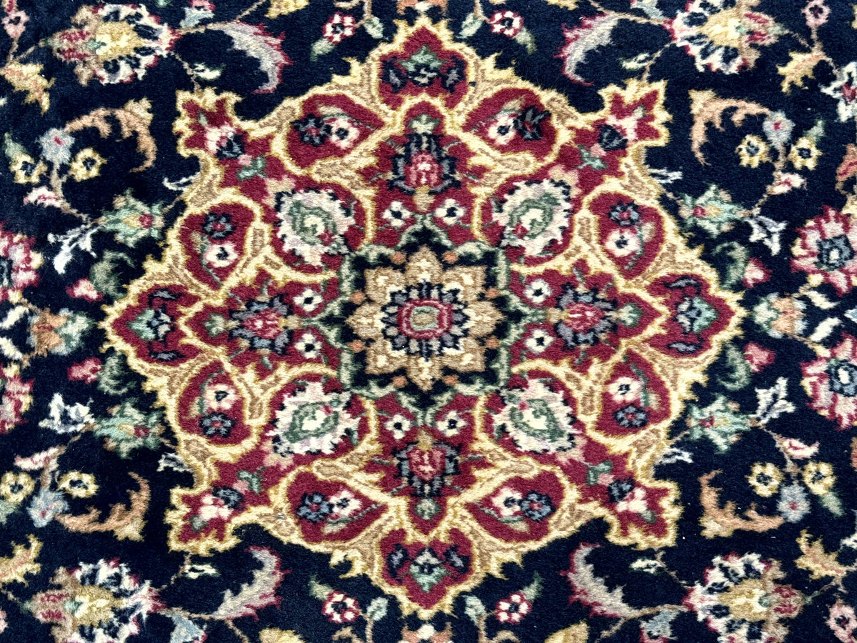 Pak Persian Sarouk Rug 3x5, Navy Blue and Red - Jewel Rugs, view 5