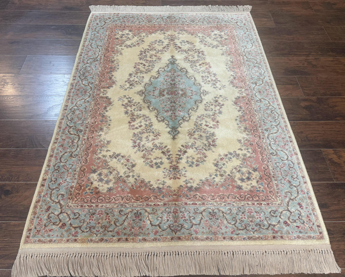 Karastan Rug 4x6, Pastel Ivory Kirman Rug #784, Wool Karastan Carpet, Original 700 Series, Vintage Karastan Area Rug, Discontinued - Jewel Rugs, view 13