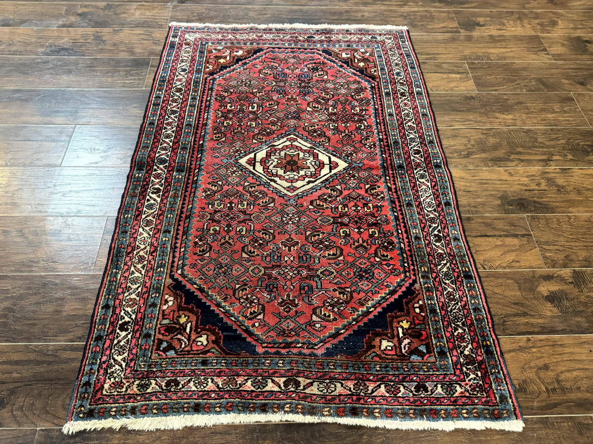 Antique Persian Tribal Rug 3.6 x 5, Hamadan Angelas Rug - Jewel Rugs, view 2