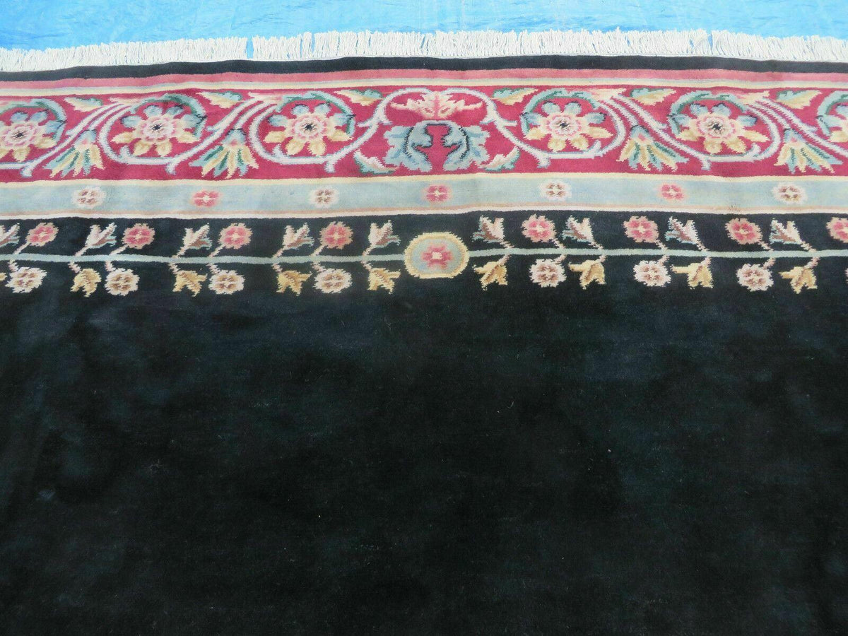 9' X 12' Decorative Chinese Aubusson Hand Knotted Pile Wool Rug Black Nice - Jewel Rugs, view 12