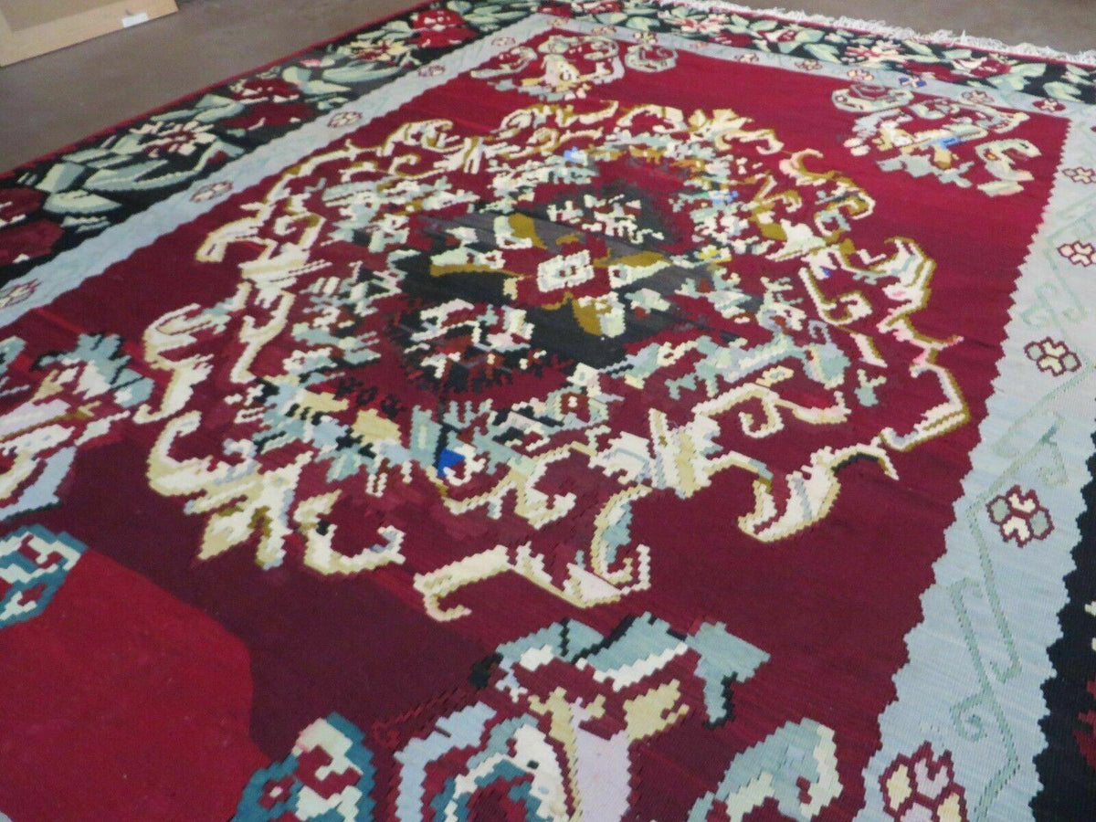8' X 11' Karabagh Kilim Handmade Flat Weave Wool Rug Vegi Organic Dyes Nice - Jewel Rugs, view 2