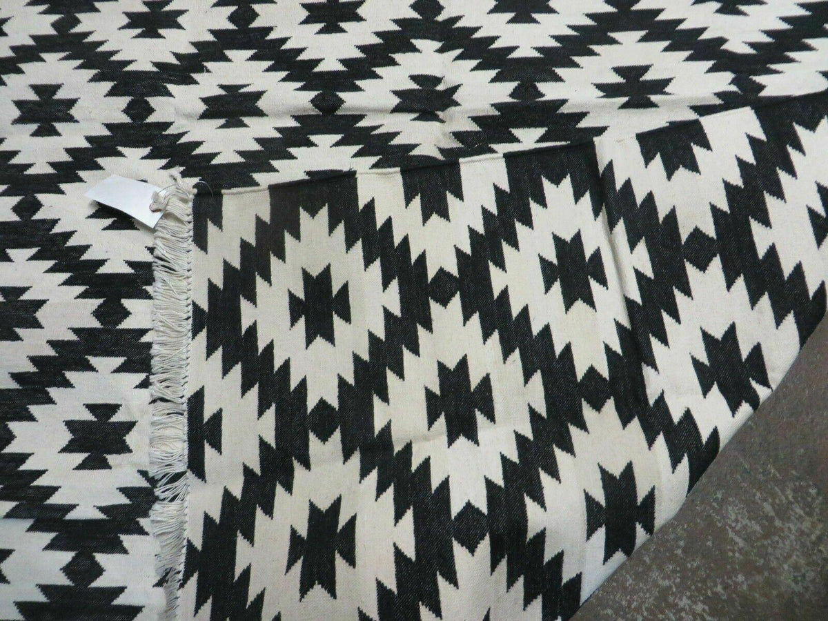 4' X 6' Hand Woven Wool Rug Contemporary Kilim Dhurrie Modern Oriental Area Rug - Jewel Rugs, view 11