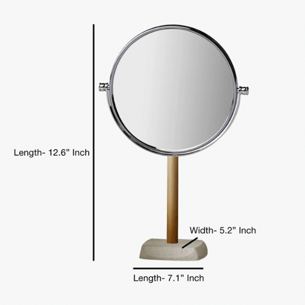 Ainsley Resin and Wood Mirror - Source by Studio Skara, view 2