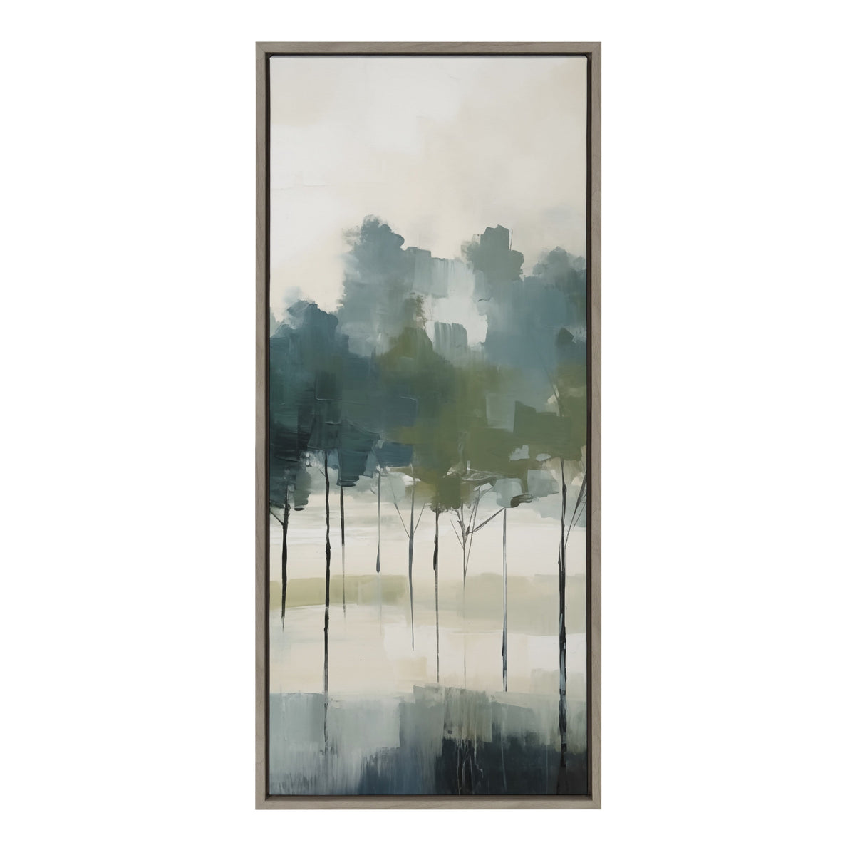 Sylvie Whispering Trees I Framed Canvas by Amy Lighthall