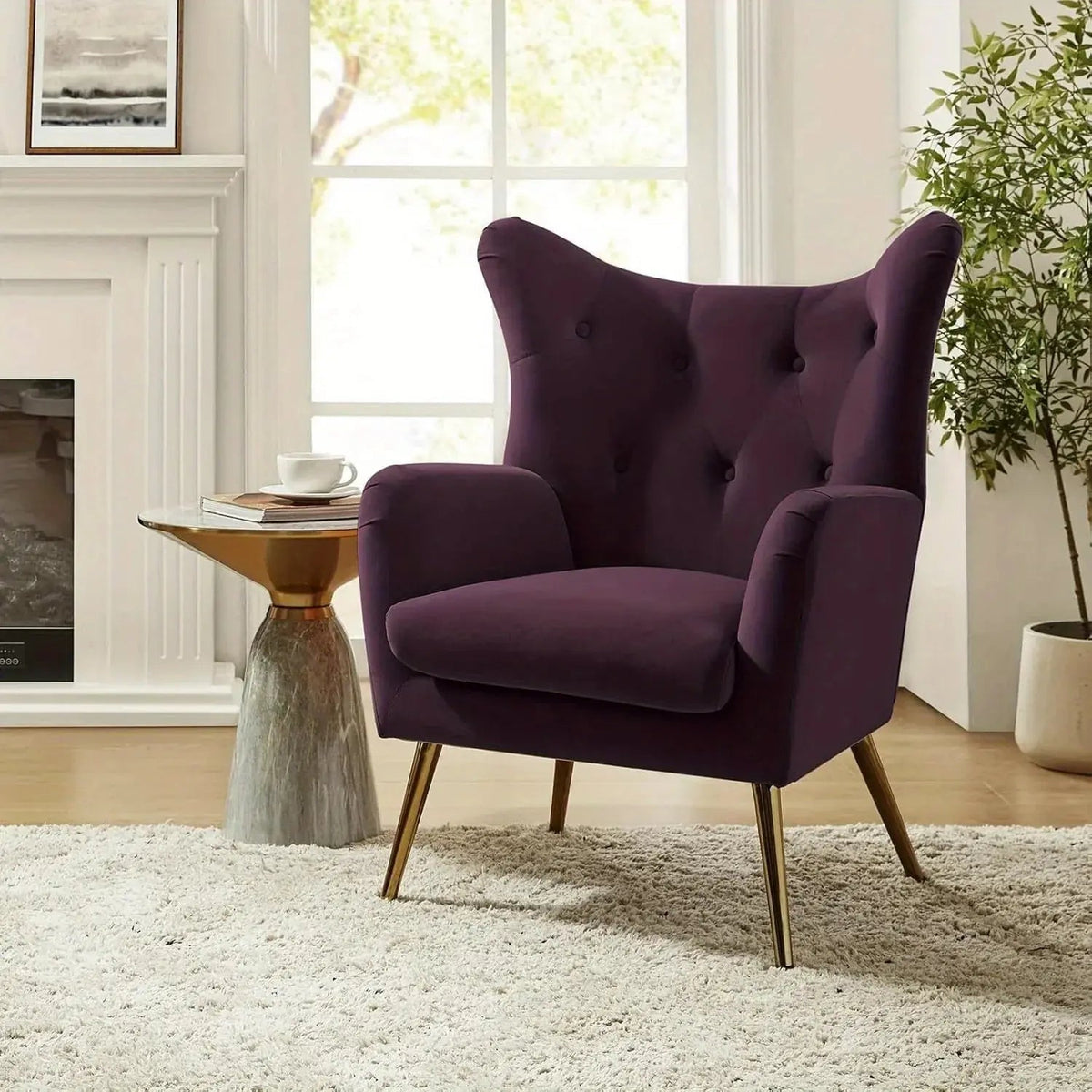 Arm Chair - Luxurious Velvet Blue — House of Avana, view 24 of 40