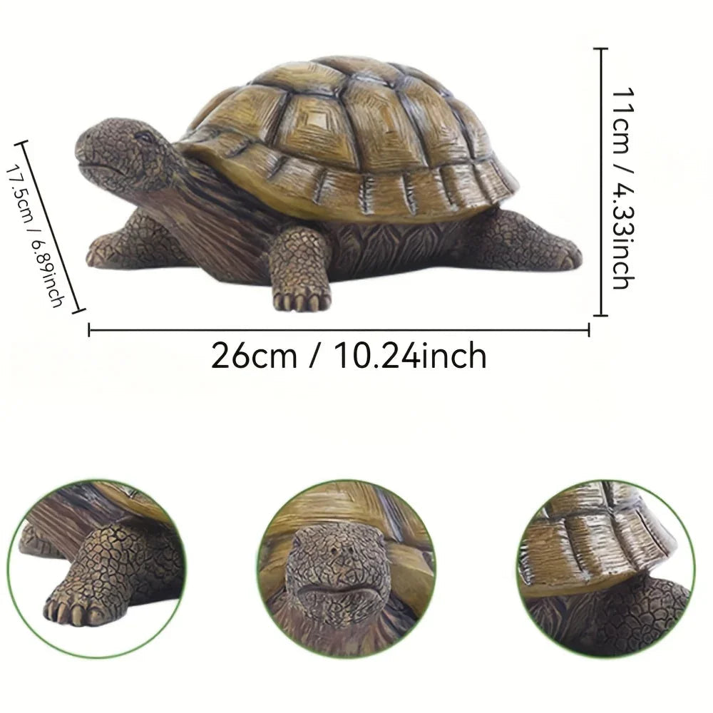 Artistic Resin Turtle Garden Statue for Outdoor Decor