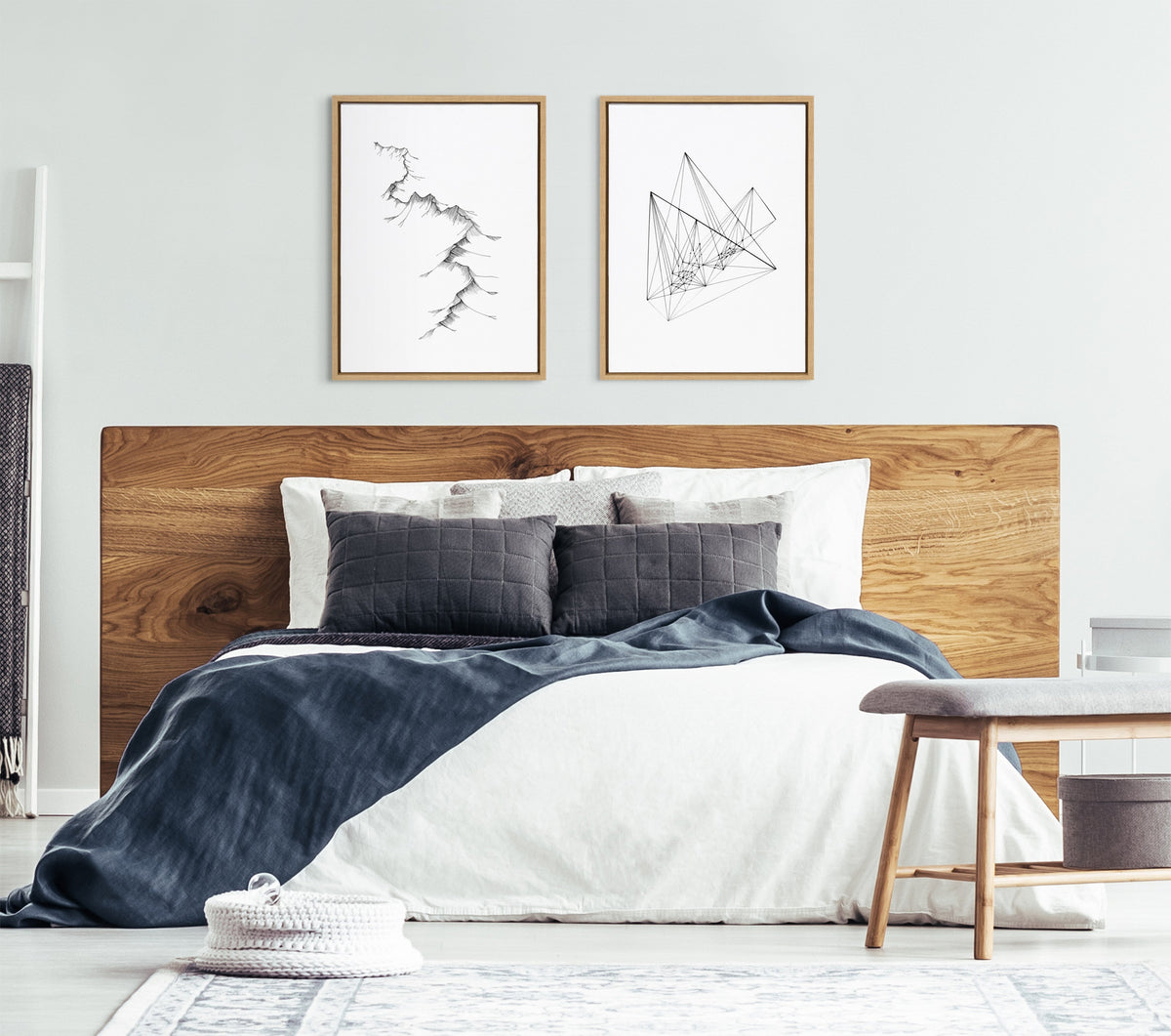 Sylvie Mountains Framed Canvas by Viola Kreczmer