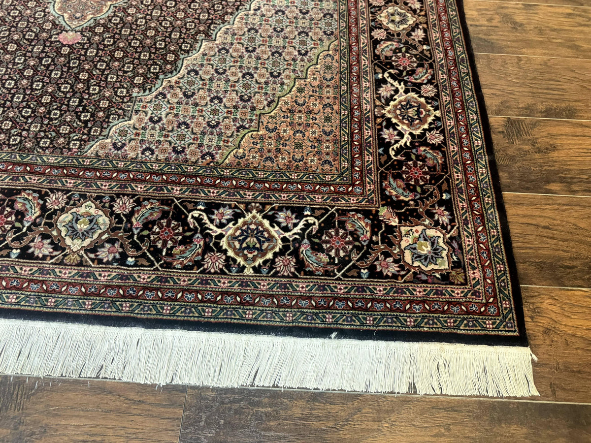 Sino Persian Rug 6x9, Herati Very Fine 400 KPSI, Black - Jewel Rugs, view 10