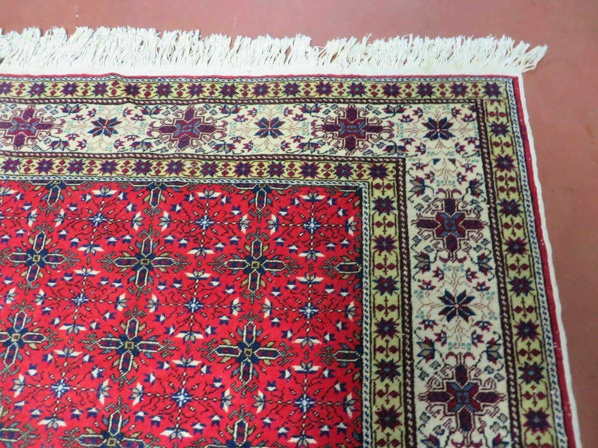 6' X 10' Vintage Handmade Turkish Sevas Kayseri Wool Rug Carpet Nice - Jewel Rugs, view 7