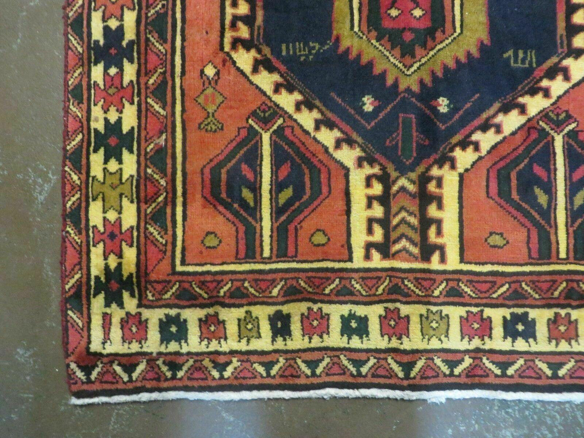 3' 4"X 7' Antique Handmade Turkish Wool Rug Organic #101 - Jewel Rugs, view 9
