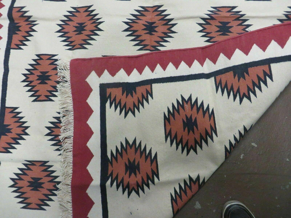 5' X 8' Hand Woven Wool Rug Contemporary Kilim Dhurrie Modern Oriental Area Rug - Jewel Rugs, view 10