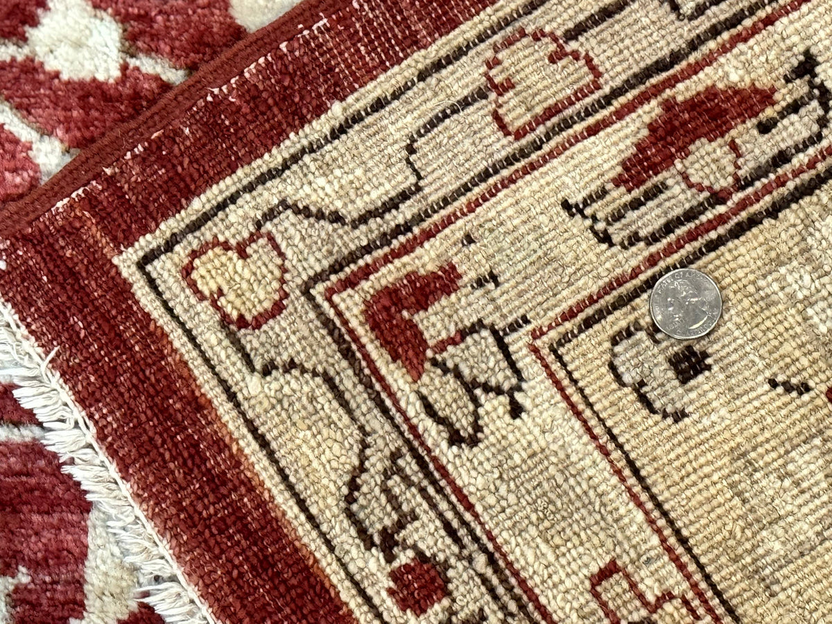 Pakistani Chobi Rug 8x10, Red, Handmade - Jewel Rugs, view 11