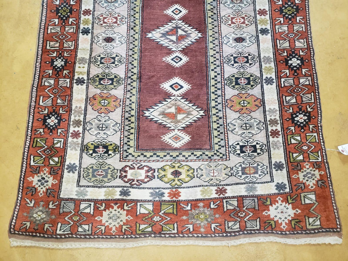 4x8 Turkish Rug - Turkish Oriental Carpet - Tribal Rug - Talesh Rug - Hand Knotted Wool Area Rug 4' 4" x 7' 6" Bedroom Rug Vintage - Jewel Rugs, view 8