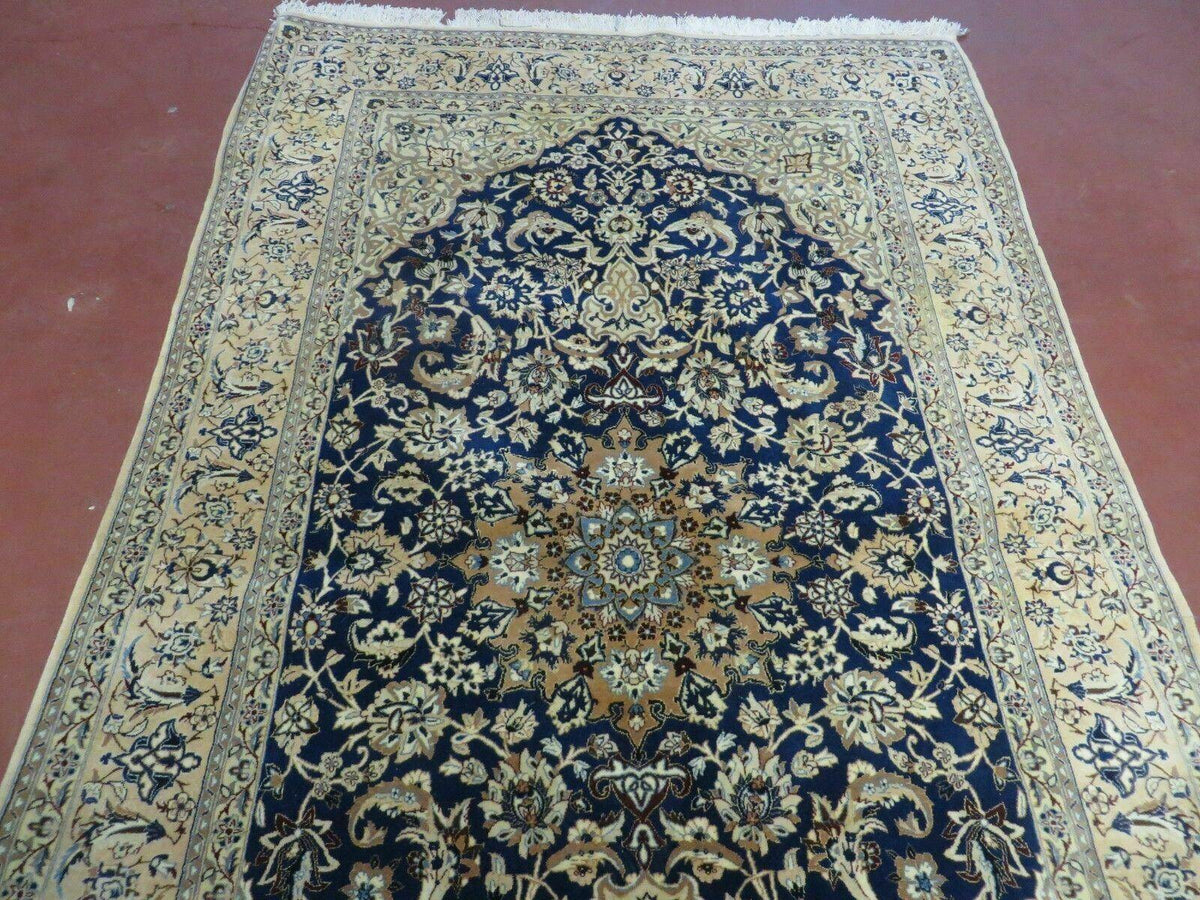 4' X 6' Handmade Ultra Fine India Floral Oriental Wool Silk Rug Hand Knotted - Jewel Rugs, view 11