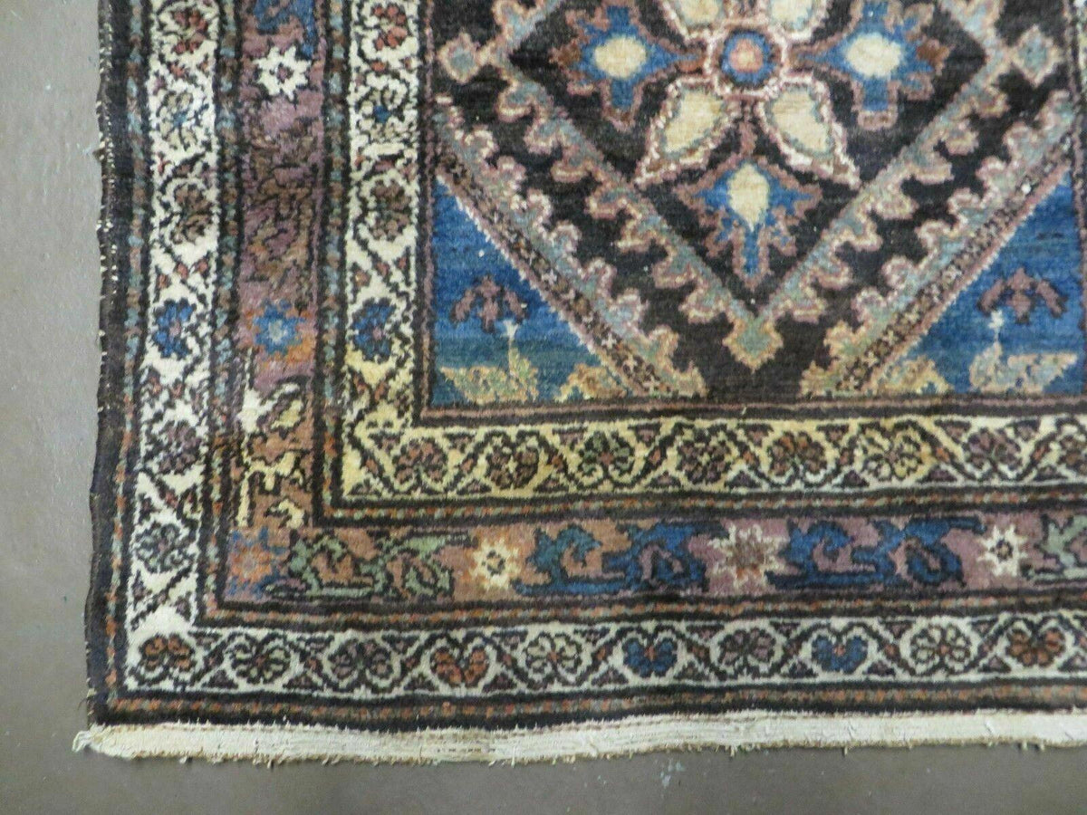 3' X 6' Antique Handmade India Floral Oriental Wool Rug Veg Dyes Nice - Jewel Rugs, view 9