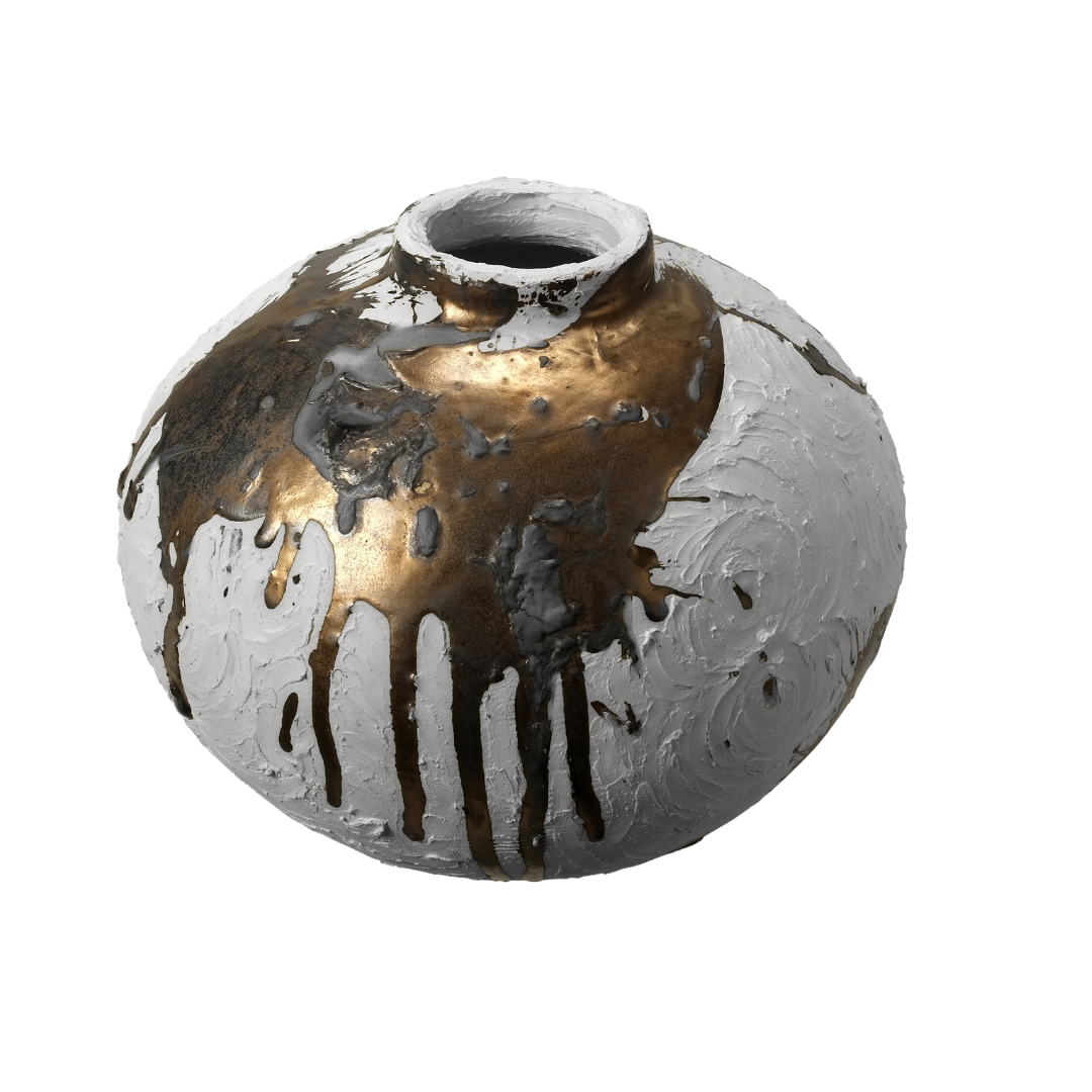 Vessel in White and Gold - No 126 image 0
