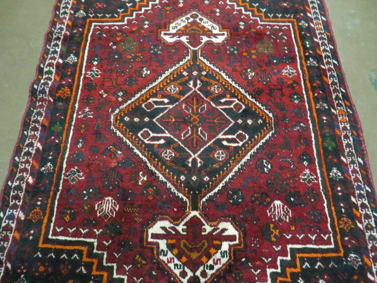 4' X 6' Antique Handmade Turkish Wool Veg Dyes Rug Organic Red Nice M10 - Jewel Rugs, view 13