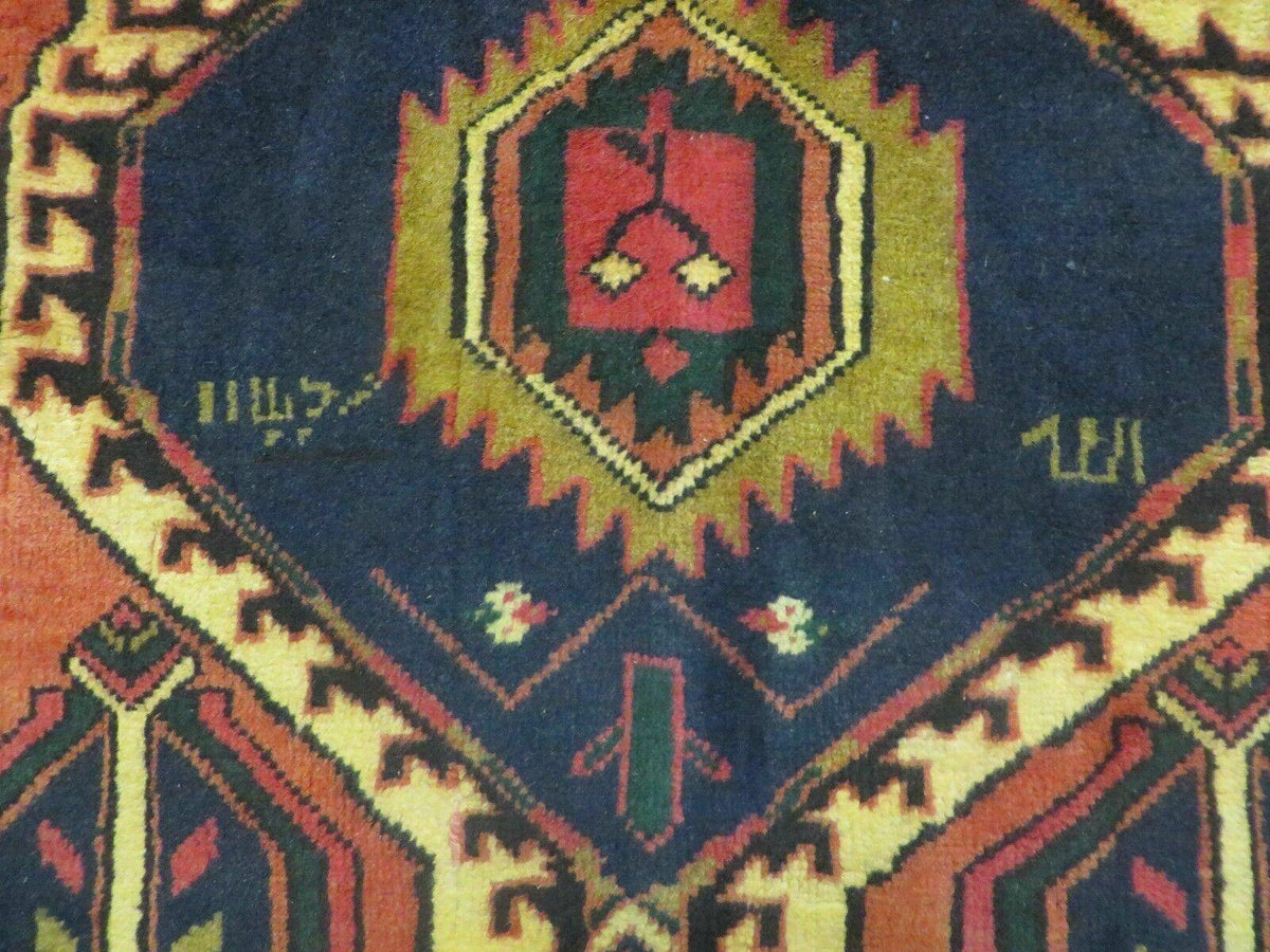 3' 4"X 7' Antique Handmade Turkish Wool Rug Organic #101 - Jewel Rugs, view 12