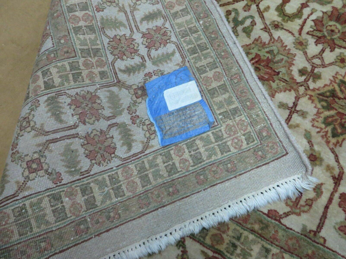 8' 5" X 12' Handmade India Agra Floral Oriental Wool Rug Tea Washed Carpet Nice - Jewel Rugs, view 10