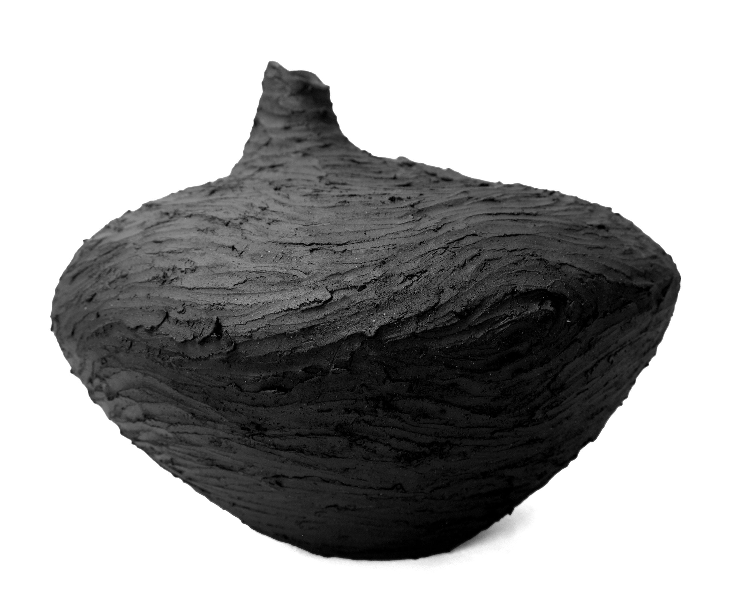 Textured Vessel in Black - No 111 image 3