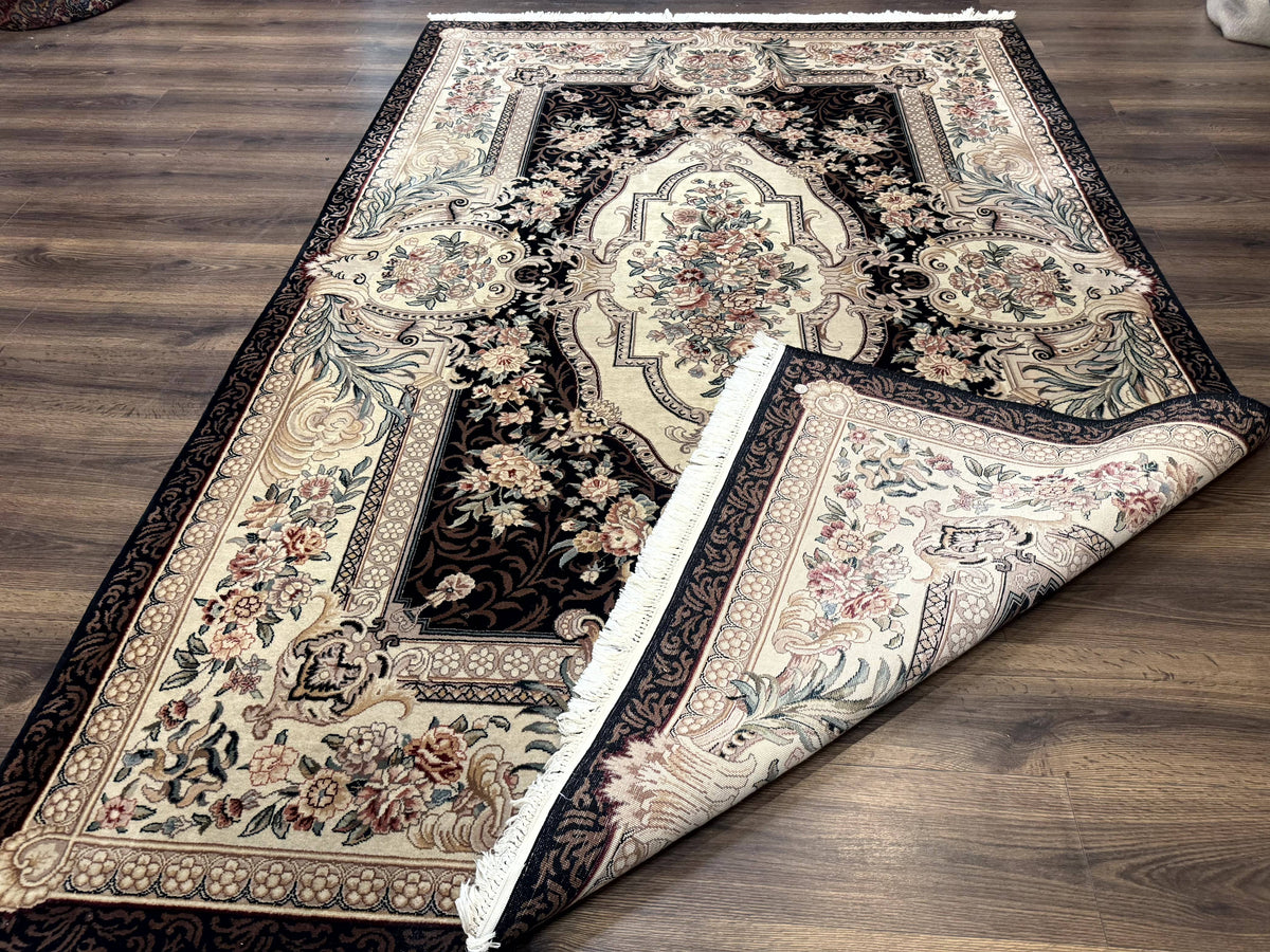 Aubusson Rug 6x9, European Design, Fine 170 KPSI, Elegant Carpet - Jewel Rugs, view 11