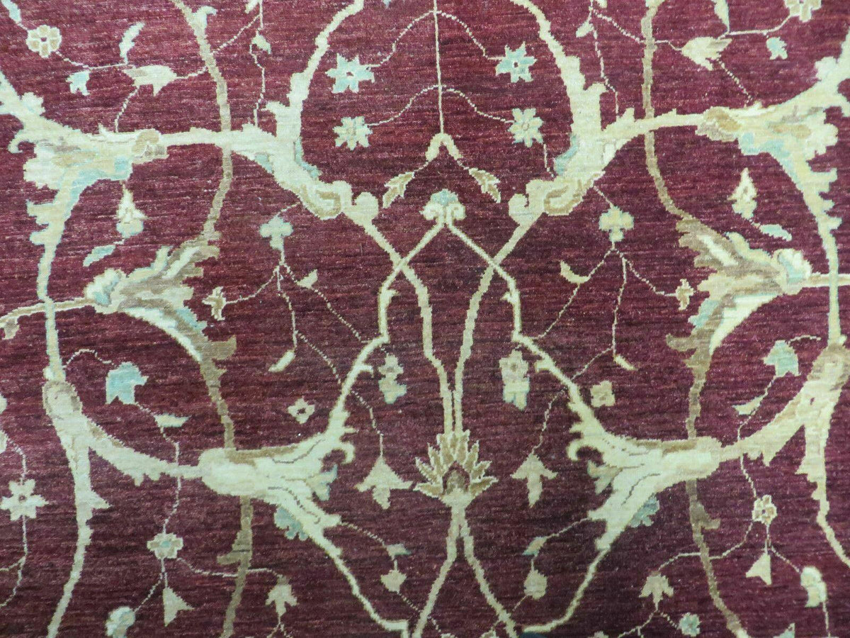 10' X 14' Vintage Handmade PESHAVAR CHOBI Pakistani Agra Wool Carpet Nice - Jewel Rugs, view 5