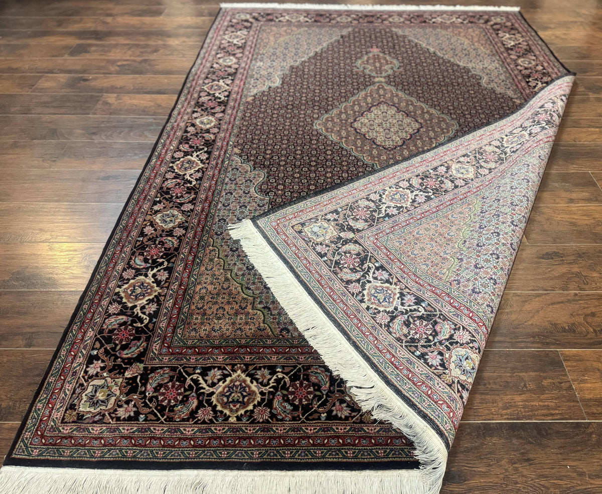 Sino Persian Rug 6x9, Herati Very Fine 400 KPSI, Black - Jewel Rugs, view 12