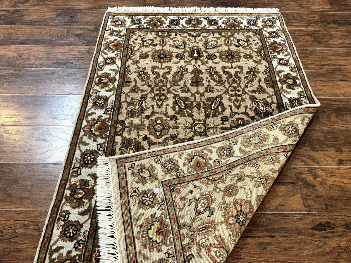 Pak Persian Rug 4x6, Floral Allover Vintage Oriental Carpet, Handmade Wool Rug - Jewel Rugs, view 11