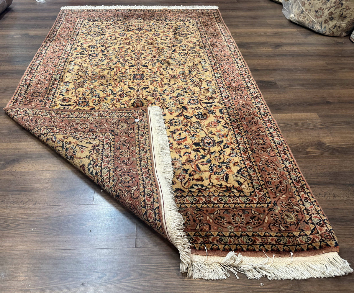 Indo Persian Rug 5x8, Light Tan/Camel, Allover Design - Jewel Rugs, view 10